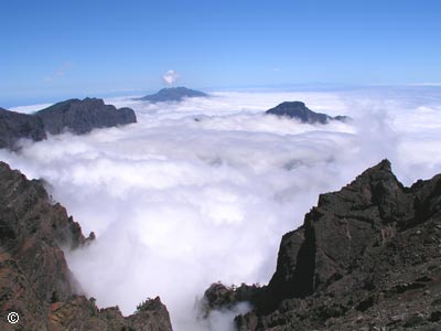 Blick v. Roque de Los Muchachos zur Sdspitze v. La Palma -  -